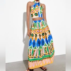 ZARA multicolored set- never worn